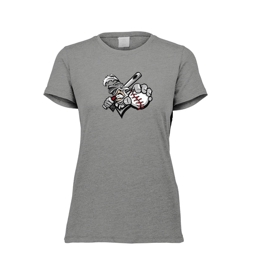 [FTSCUBGY-FAXS-LOGO2] Decker Women's Tri-Blend T-Shirt - Short Sleeve (Female Adult XS, Gray, Logo 2)