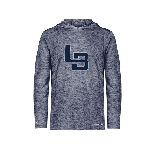 [FOLHCGNV-AS-LOGO1] Decker Men's Charge Hoodie (Adult S, Navy, Logo 1)