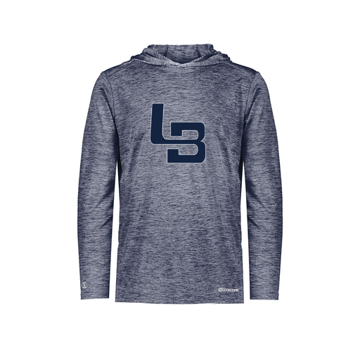 [FOLHCGNV-YS-LOGO1] Decker Youth Charge Hoodie (Youth S, Navy, Logo 1)