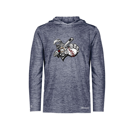 [FOLHCGNV-YS-LOGO2] Decker Youth Charge Hoodie (Youth S, Navy, Logo 2)