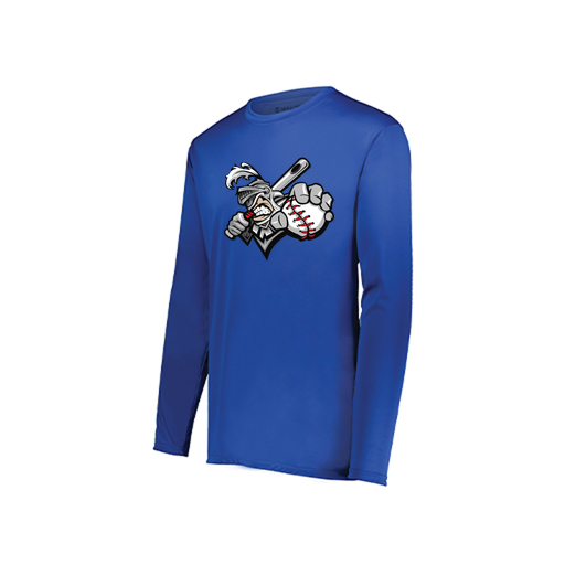 [222822.060.XS-LOGO2] Men's LS Smooth Sport Shirt (Adult XS, Royal, Logo 2)