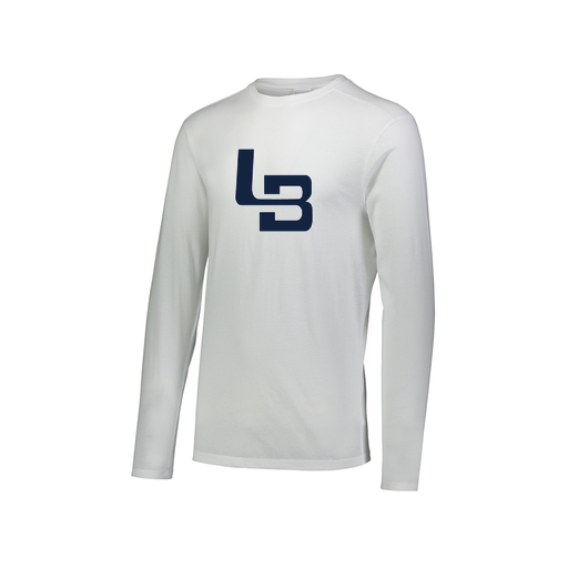 [FTLCUBWH-AXS-LOGO1] Decker Men's Tri-Blend T-Shirt - Long Sleeve (Adult XS, White, Logo 1)