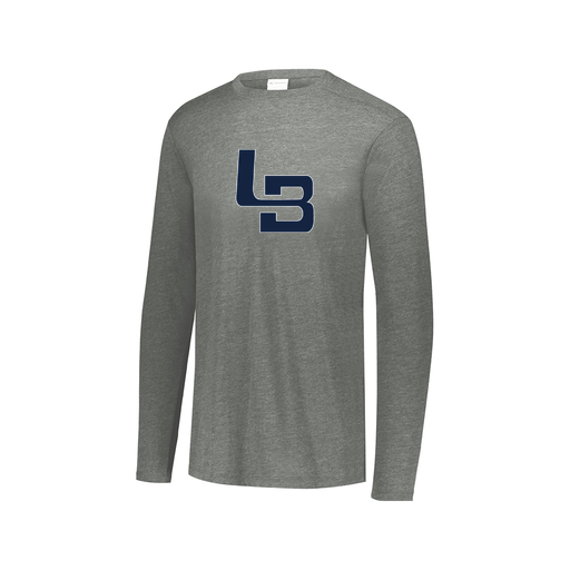 [FTLCUBGY-AXS-LOGO1] Decker Men's Tri-Blend T-Shirt - Long Sleeve (Adult XS, Gray, Logo 1)