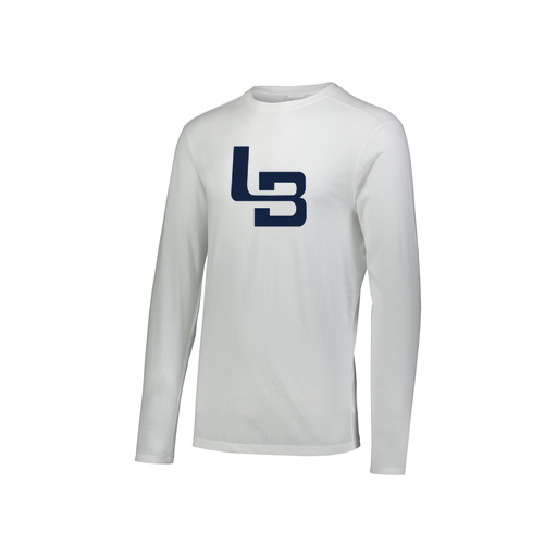 [FTLCUBWH-YS-LOGO1] Decker Youth Tri-Blend T-Shirt - Long Sleeve (Youth S, White, Logo 1)